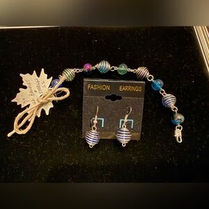 Silver Plated Handmade Cage Jewelry Set